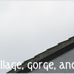 Old mill roof architecture in the Gorge