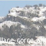 Snow on the top of the Gorge