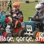 Lawnmower racing near Axbridge