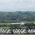 View across Cheddar towards the Quantocks from Mascall's Wood